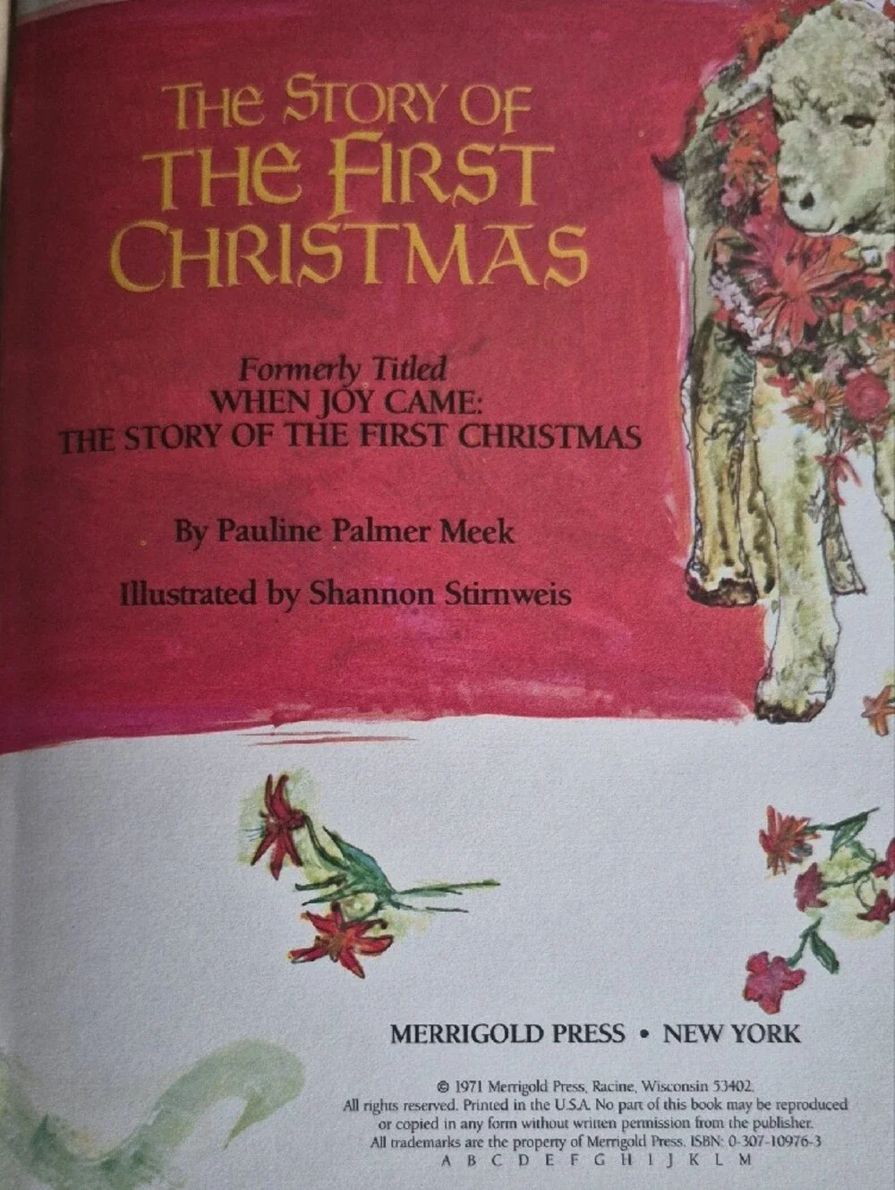 The Story of The First Christmas - Red/White Cover